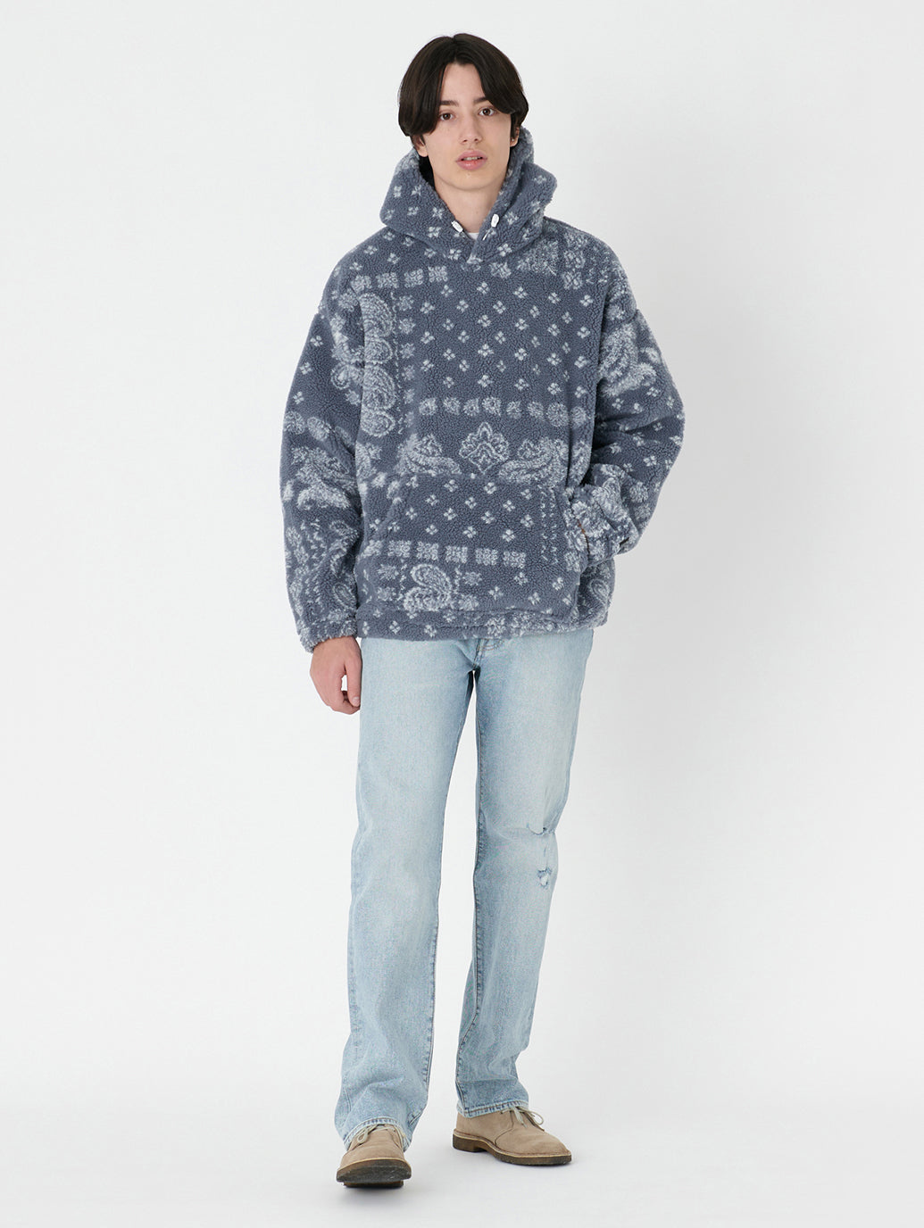 COZY UP フーディー ブルー FRANCISCO BANDANA