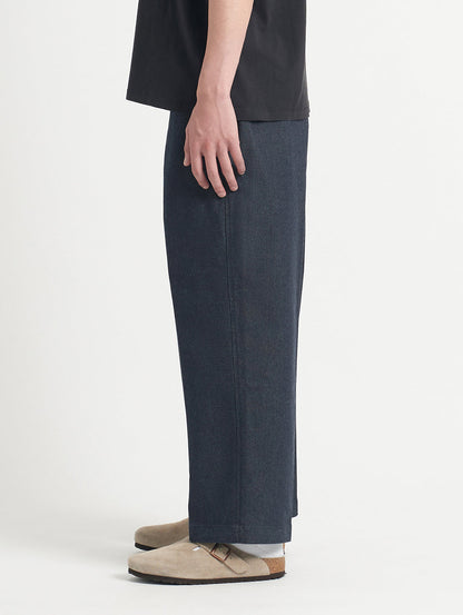 STA PREST ワイドレッグ クロップ インディゴ DENIM