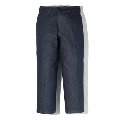 STA PREST ワイドレッグ クロップ インディゴ DENIM