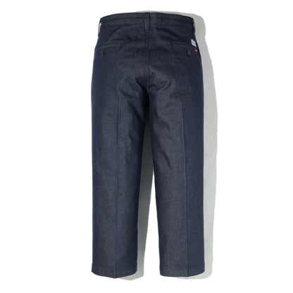 STA PREST ワイドレッグ クロップ インディゴ DENIM