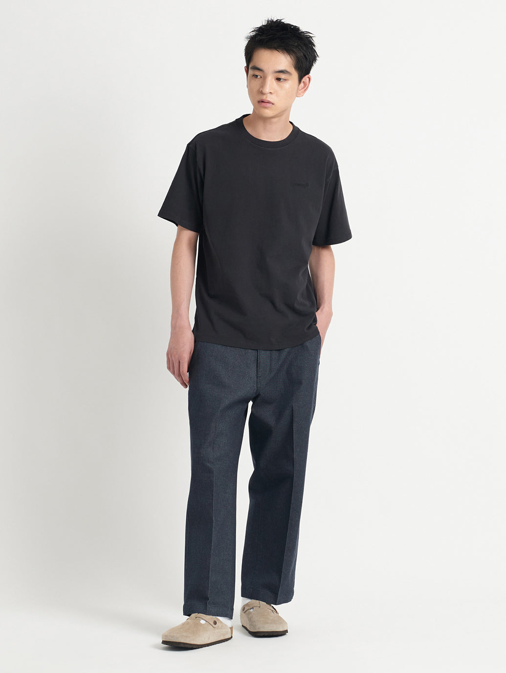 STA PREST ワイドレッグ クロップ インディゴ DENIM