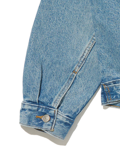 90S トラッカージャケット ライトインディゴ GEO FLORALS