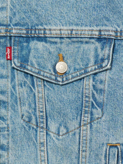 90S トラッカージャケット ライトインディゴ GEO FLORALS