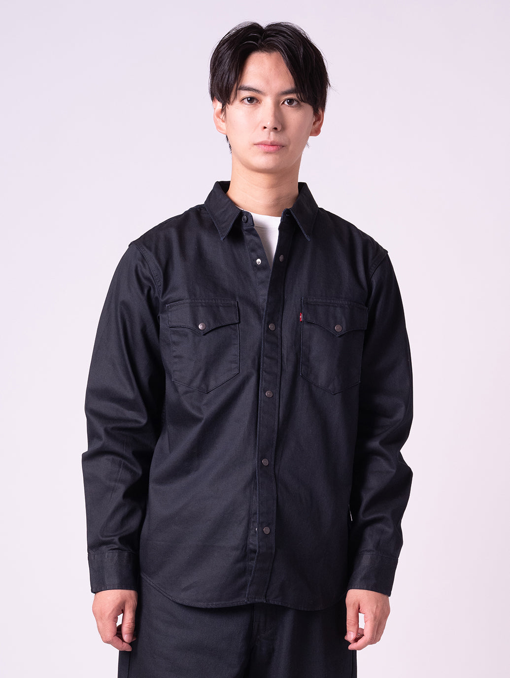 リラックスフィット ウエスタンシャツ