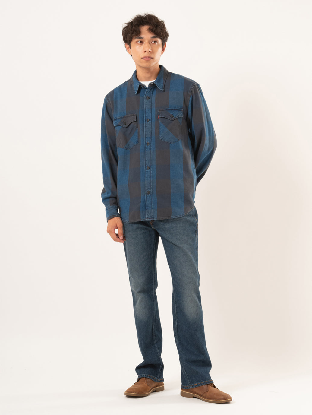 リラックスフィット ウエスタンシャツ