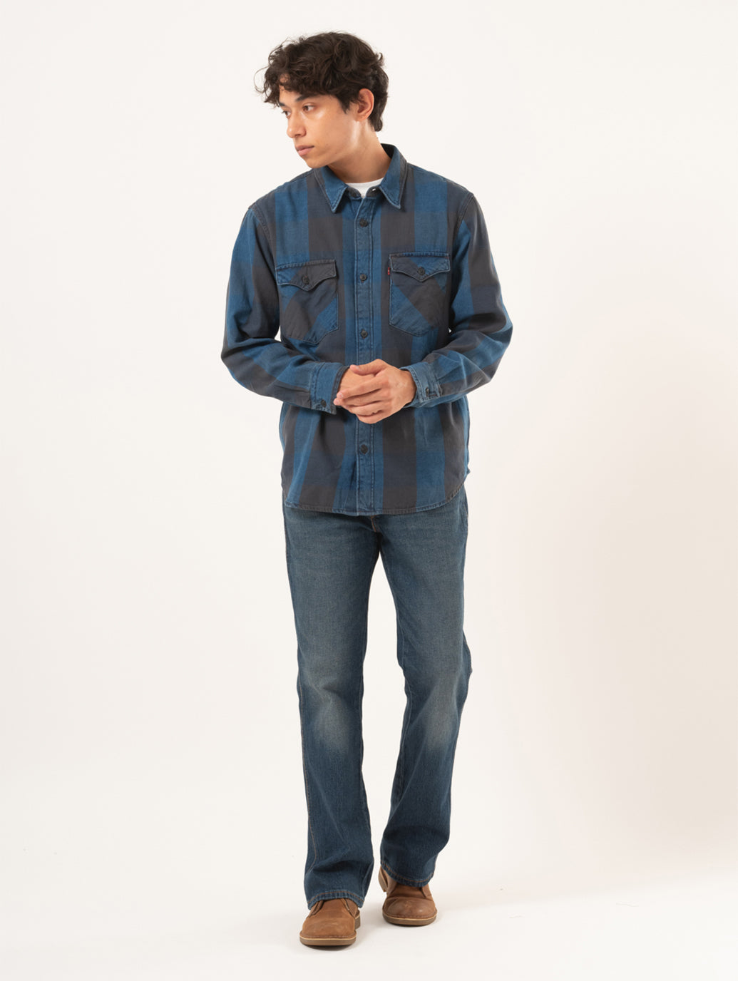 リラックスフィット ウエスタンシャツ