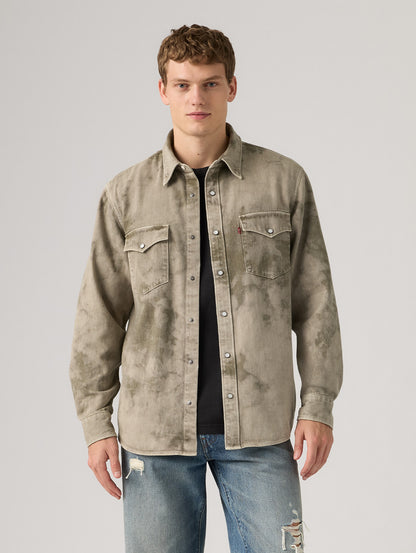 リラックスフィット ウエスタンシャツ