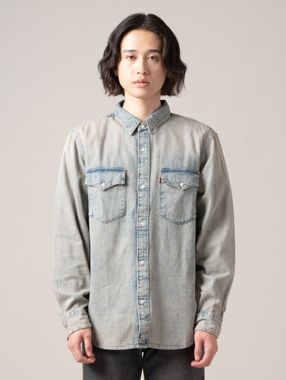 リラックスフィット ウエスタンシャツ