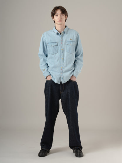 リラックスフィット ウエスタンシャツ