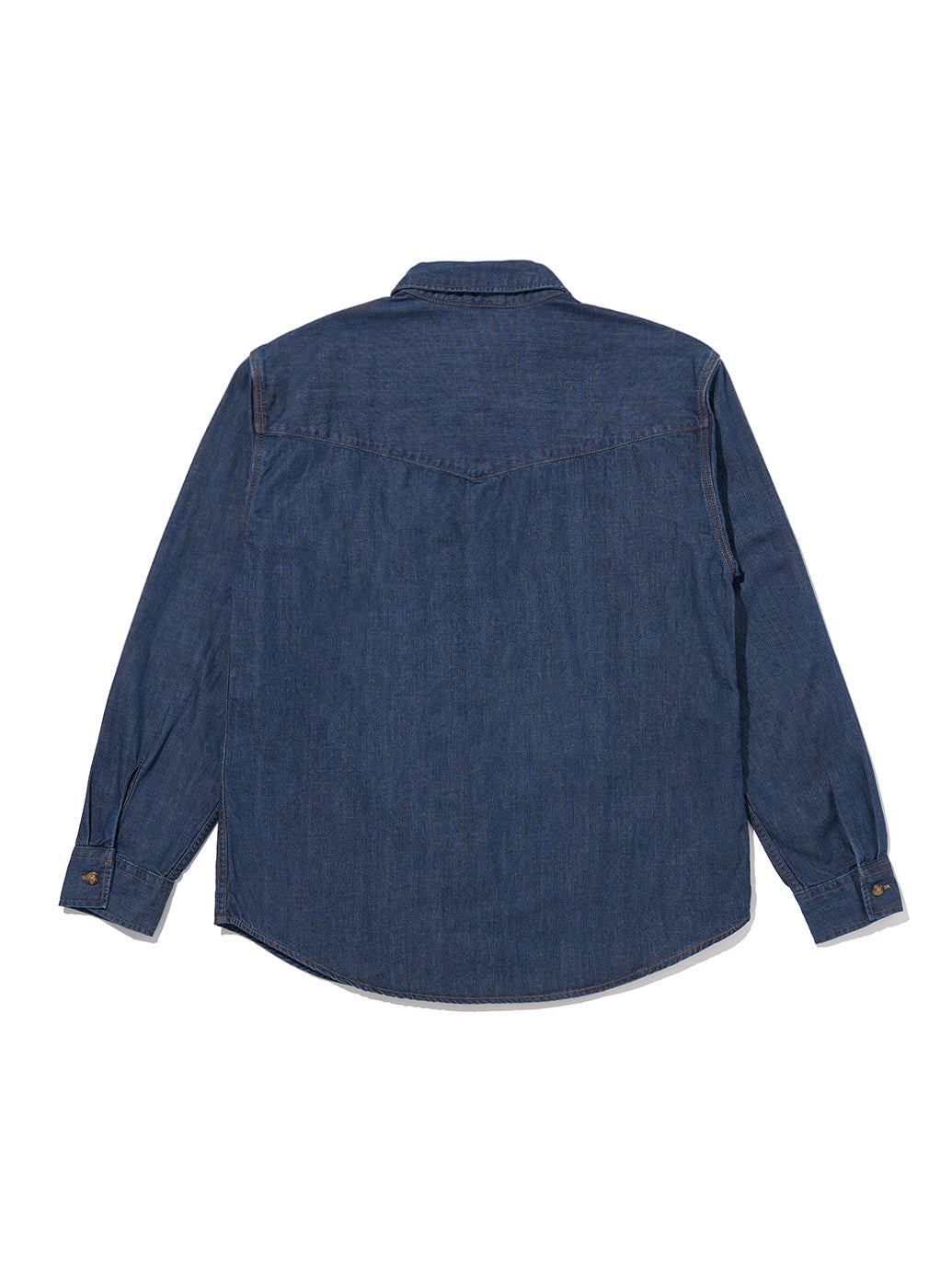 リラックスフィット ウエスタンシャツ インディゴ RINSE