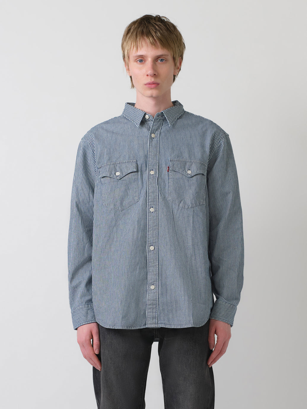 リラックスフィット ウエスタンシャツ