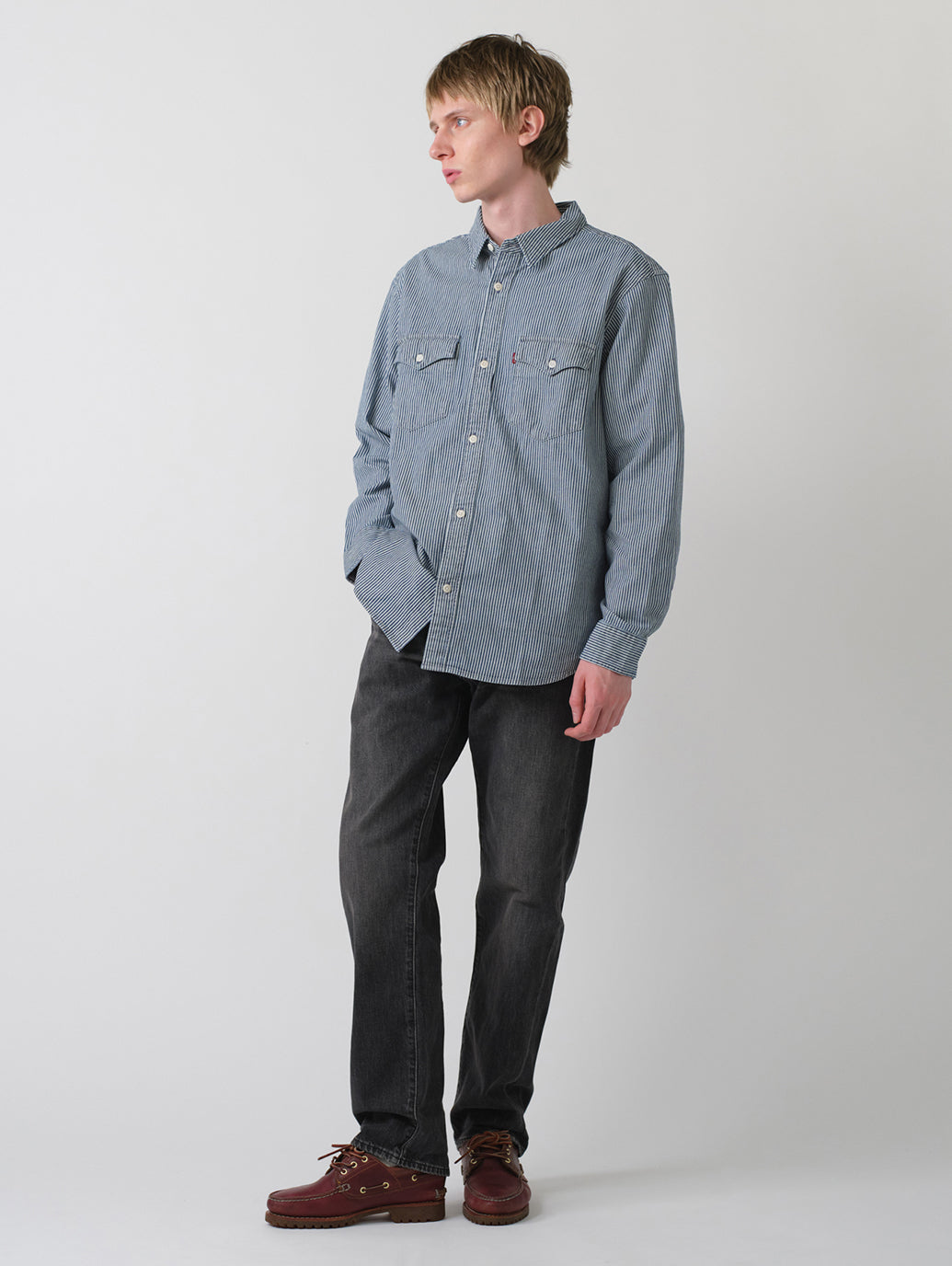 リラックスフィット ウエスタンシャツ