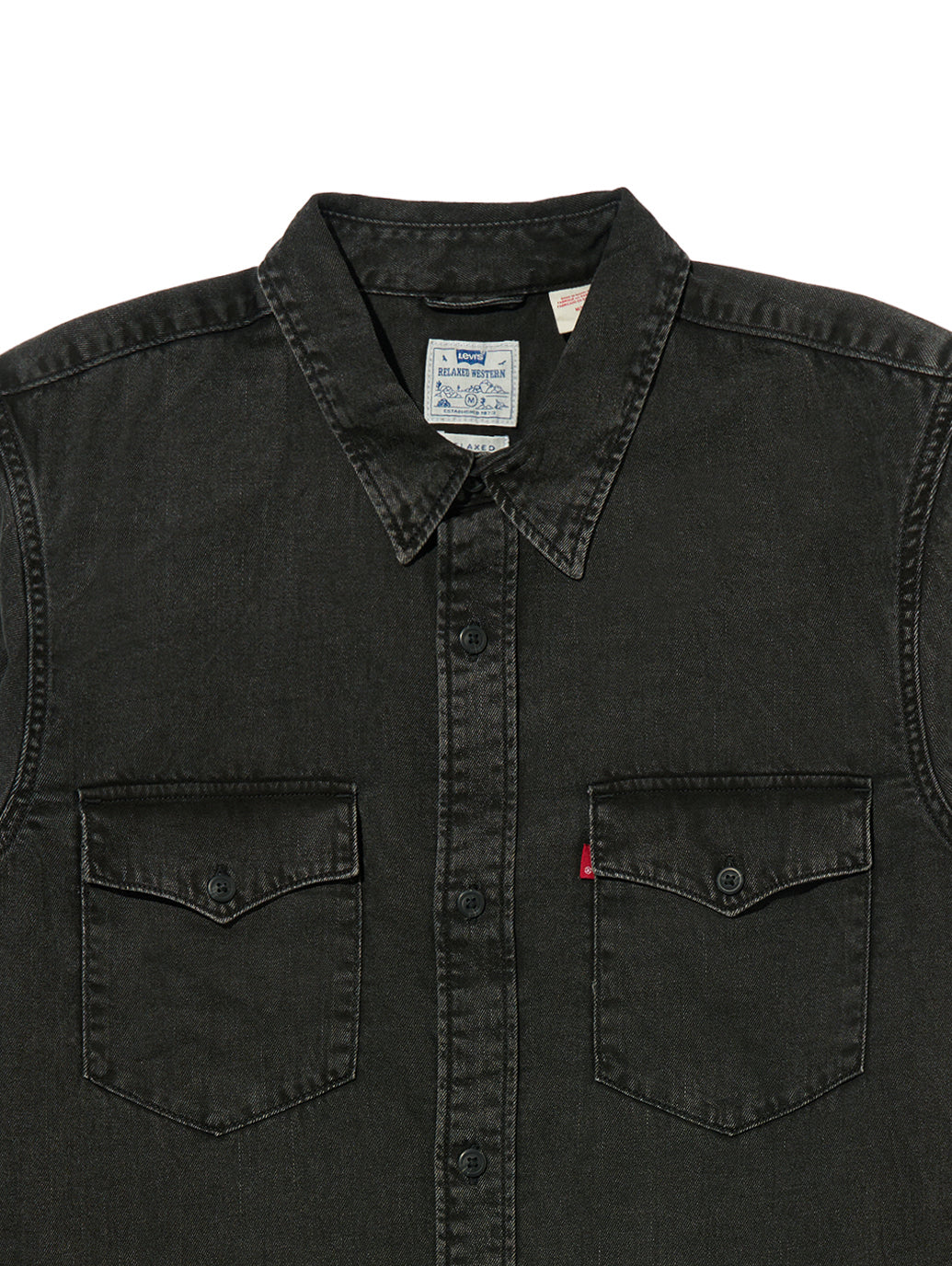 リラックスフィット ウエスタンシャツ