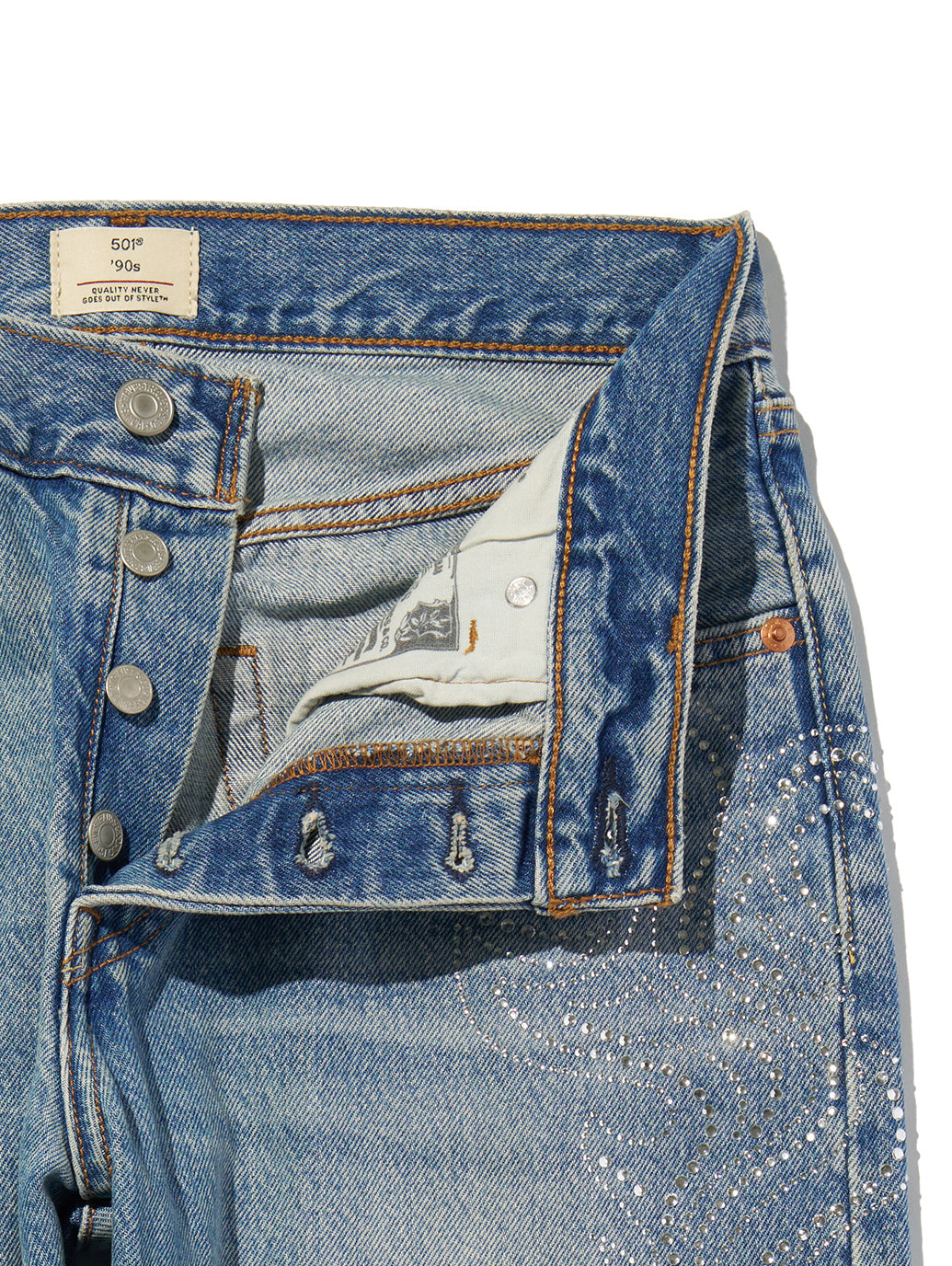 BEYONCE X LEVI’S® 501®'90S ジーンズ ミディアムインディゴ