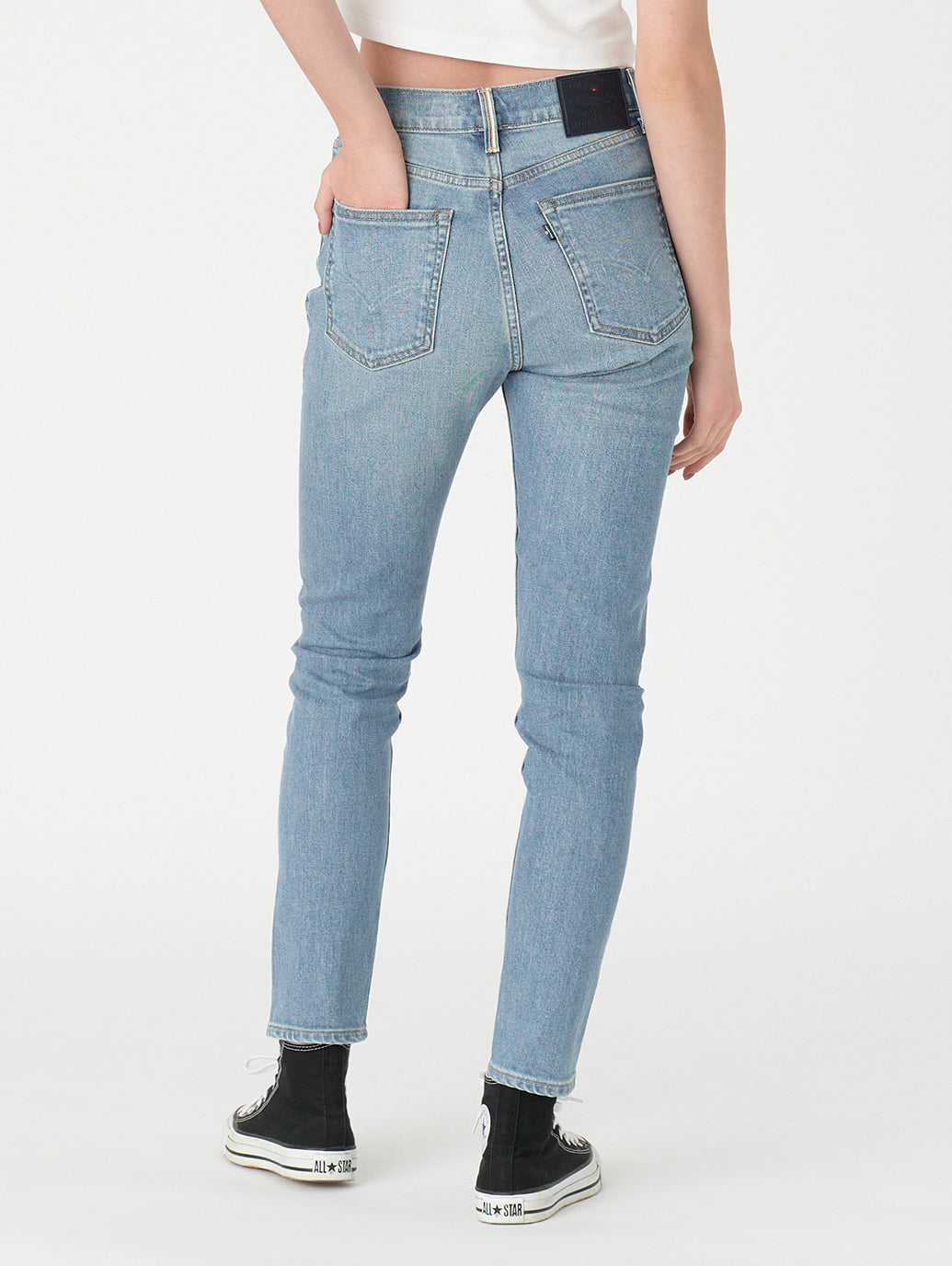 LEVI'S® MADE&CRAFTED® ハイライズ スリムジーンズ インディゴ MADE IN JAPAN