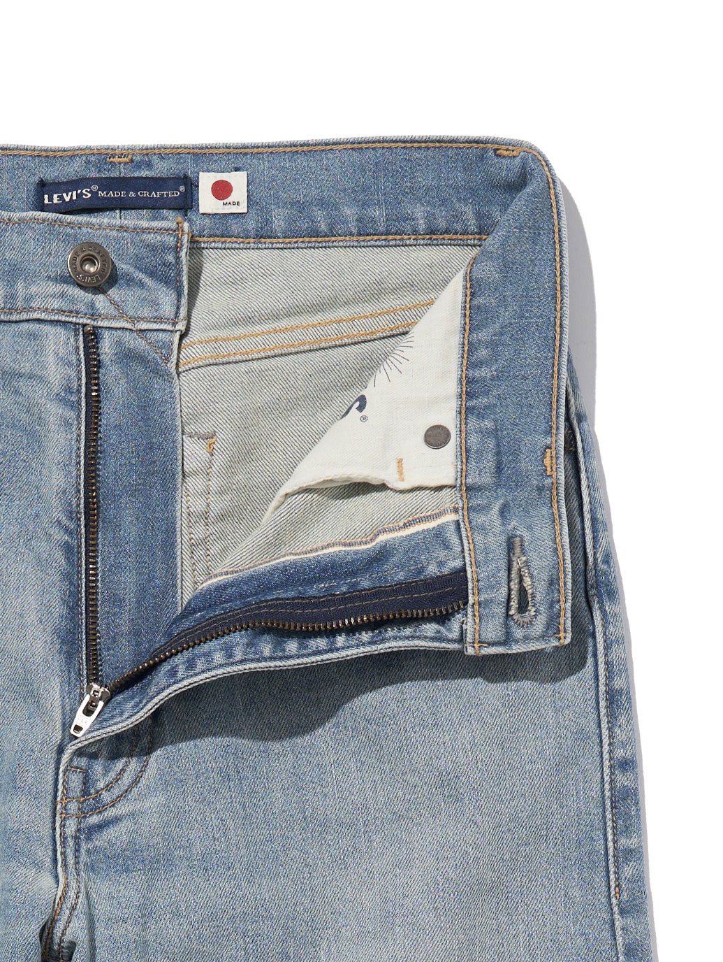 LEVI'S® MADE&CRAFTED® ハイライズ スリムジーンズ インディゴ MADE IN JAPAN