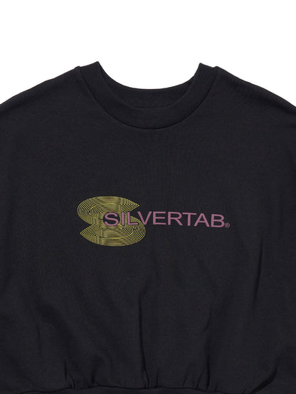SILVERTAB™ グラフィッククルーネックスウェットシャツ ブラック BIG CAVIAR