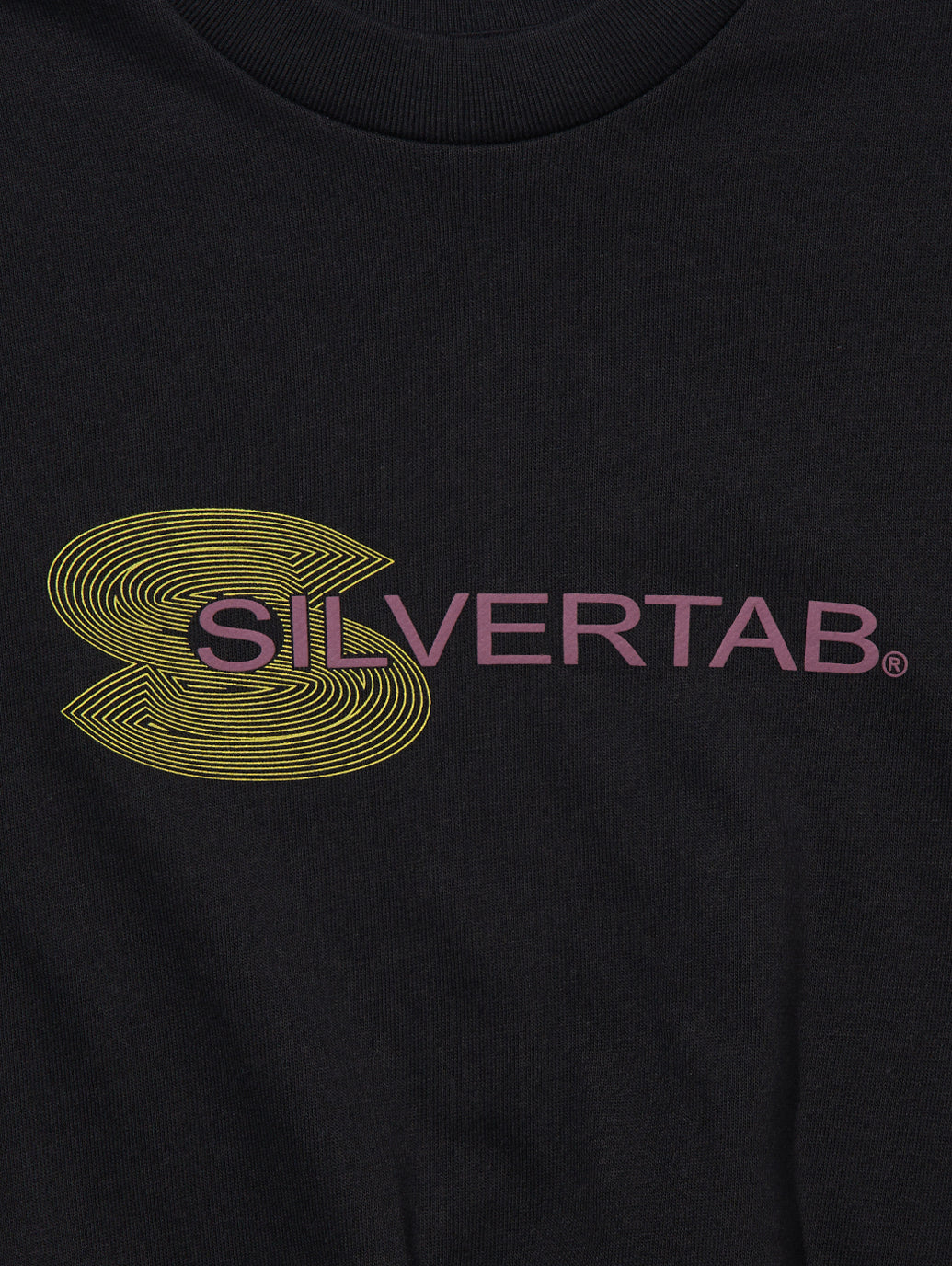 SILVERTAB™ グラフィッククルーネックスウェットシャツ ブラック BIG CAVIAR