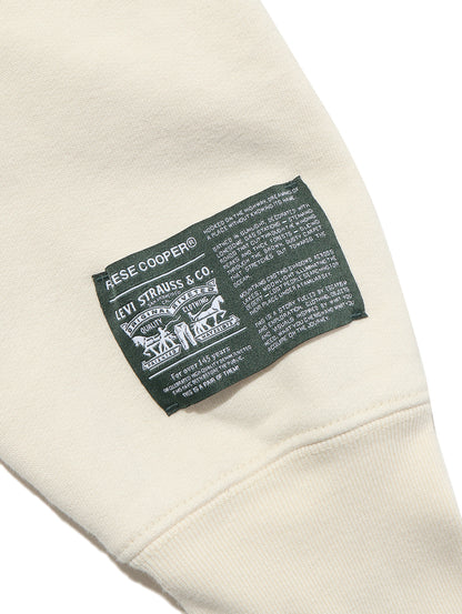 RCI X LEVI'S TWO POCKET HOODED SWEATSHIRT IN NATURAL