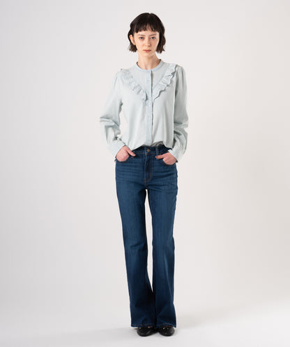 726 ハイライズフレア ジーンズ ダークインディゴ