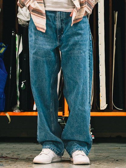 SILVERTAB™ ルーズフィット ミディアムインディゴ STONEWASH