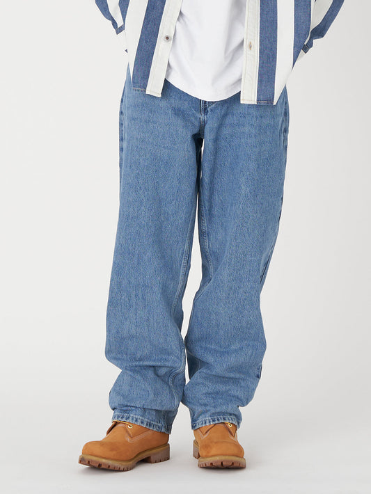 SILVERTAB™ ルーズフィット ミディアムインディゴ STONEWASH