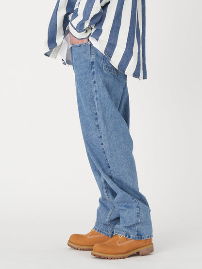 SILVERTAB™ ルーズフィット ミディアムインディゴ STONEWASH