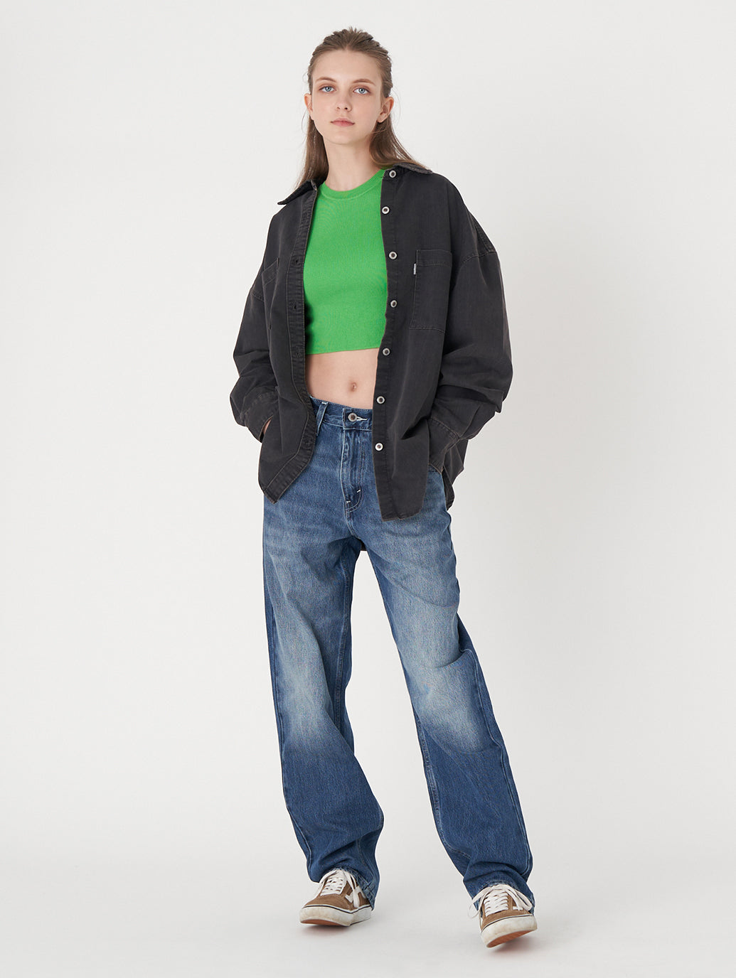 SILVERTAB™ ルーズフィット ダークインディゴ WORN IN