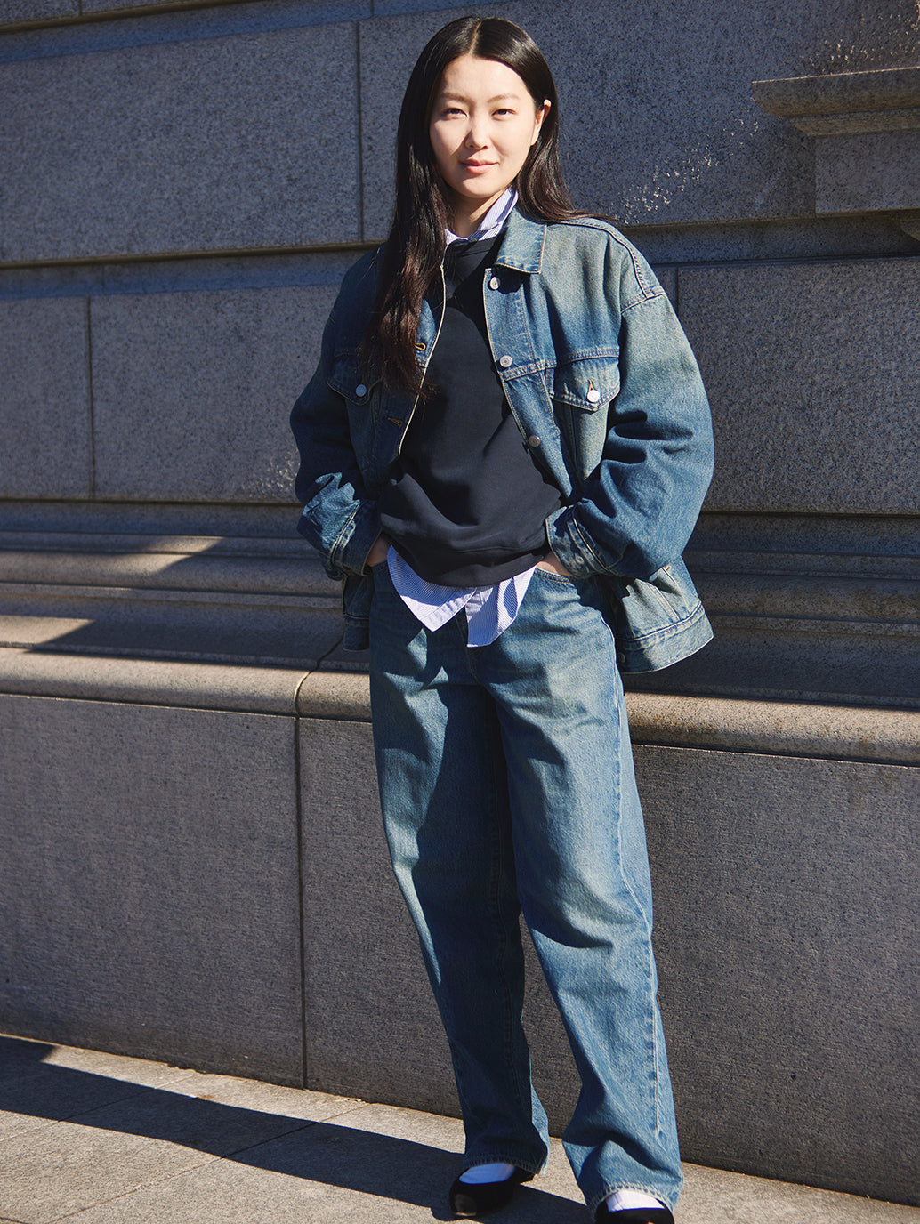 XL WOMEN'S トラッカージャケット ミディアムインディゴ