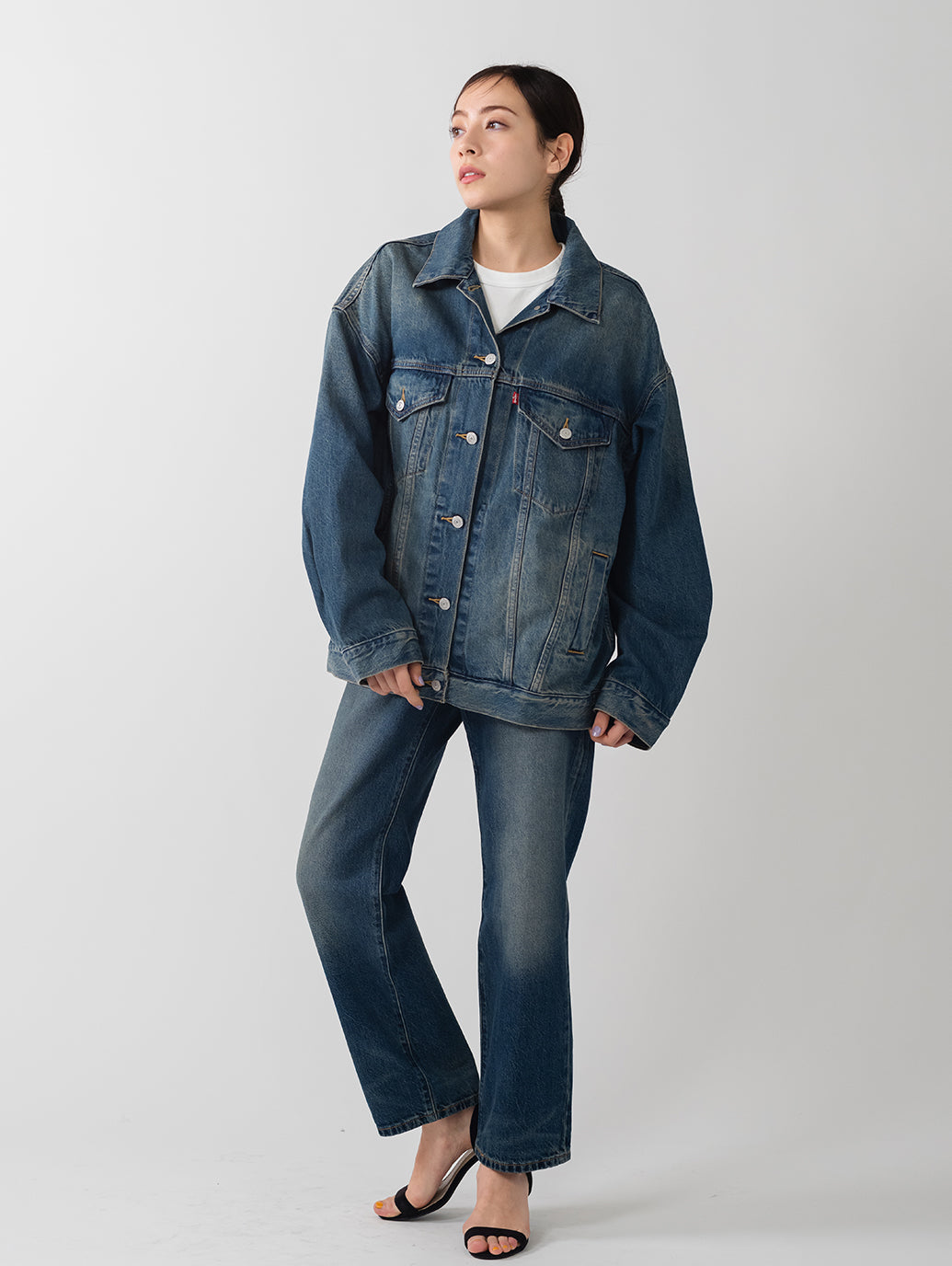 XL WOMEN'S トラッカージャケット ミディアムインディゴ