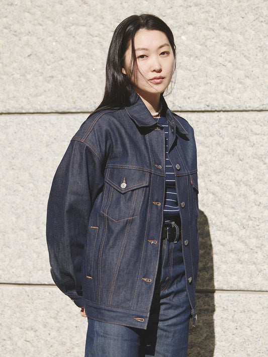 XL WOMEN'S トラッカージャケット ダークインディゴ