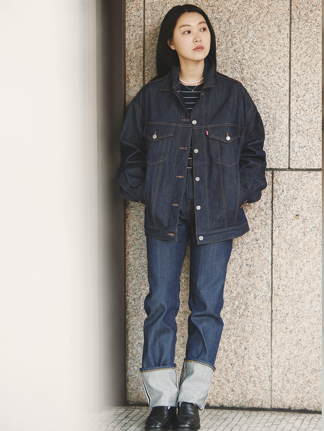 XL WOMEN'S トラッカージャケット ダークインディゴ