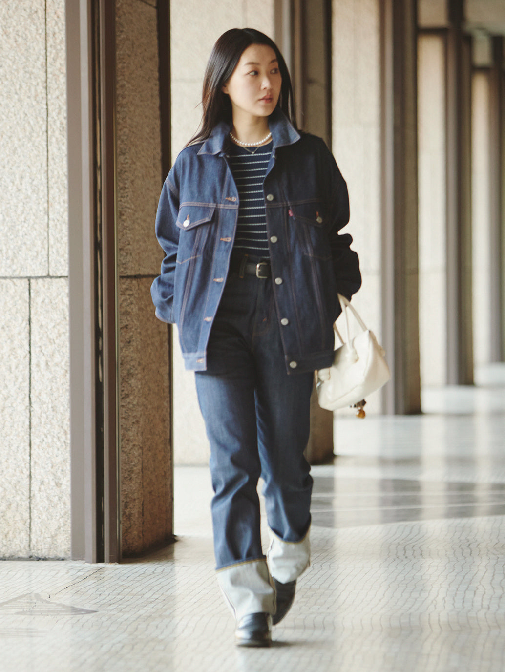 XL WOMEN'S トラッカージャケット ダークインディゴ