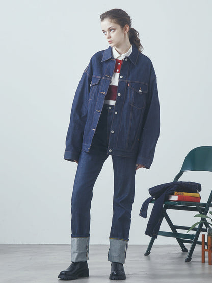 XL WOMEN'S トラッカージャケット ダークインディゴ