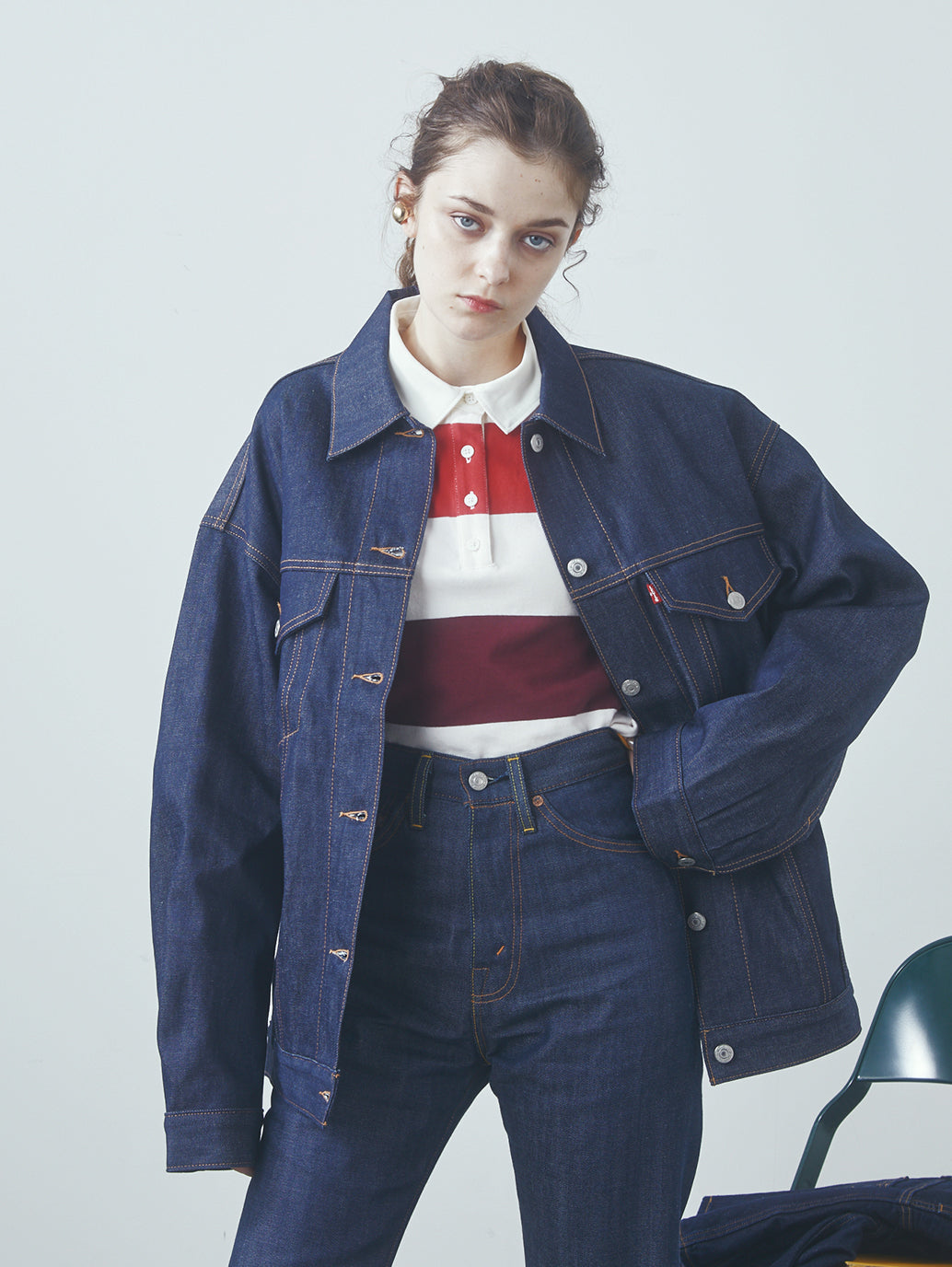 XL WOMEN'S トラッカージャケット ダークインディゴ