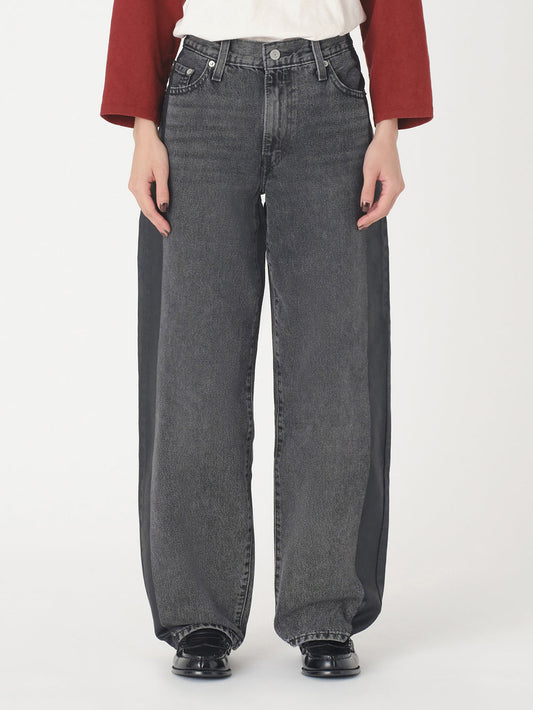 BAGGY DAD ブラック SATIN SPATS