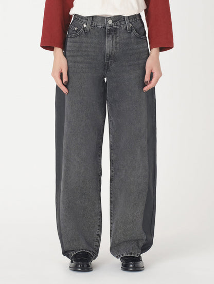 BAGGY DAD ブラック SATIN SPATS