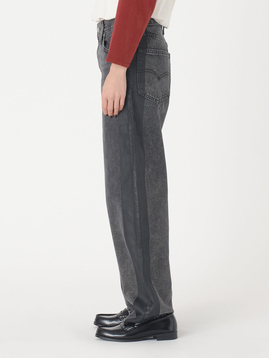 BAGGY DAD ブラック SATIN SPATS