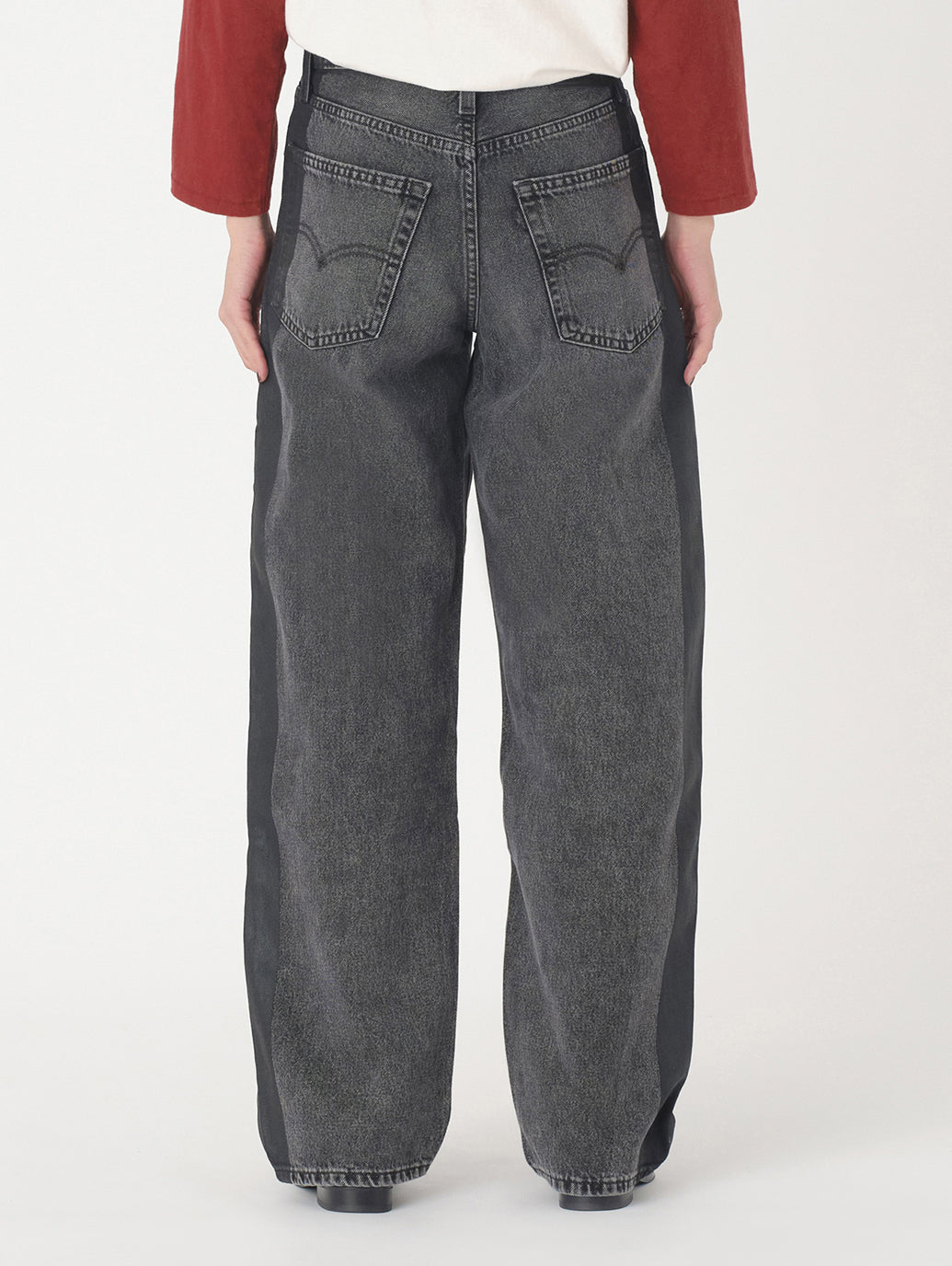 BAGGY DAD ブラック SATIN SPATS