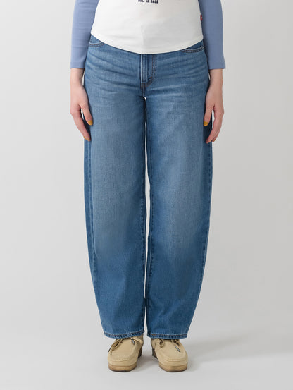 BAGGY DAD ジーンズ ミディアムインディゴ