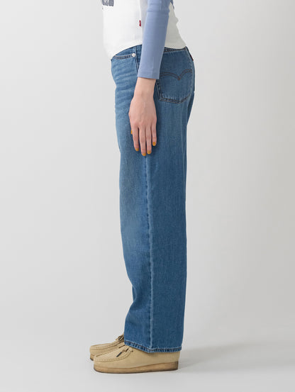 BAGGY DAD ジーンズ ミディアムインディゴ