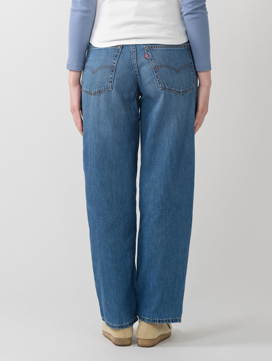 BAGGY DAD ジーンズ ミディアムインディゴ