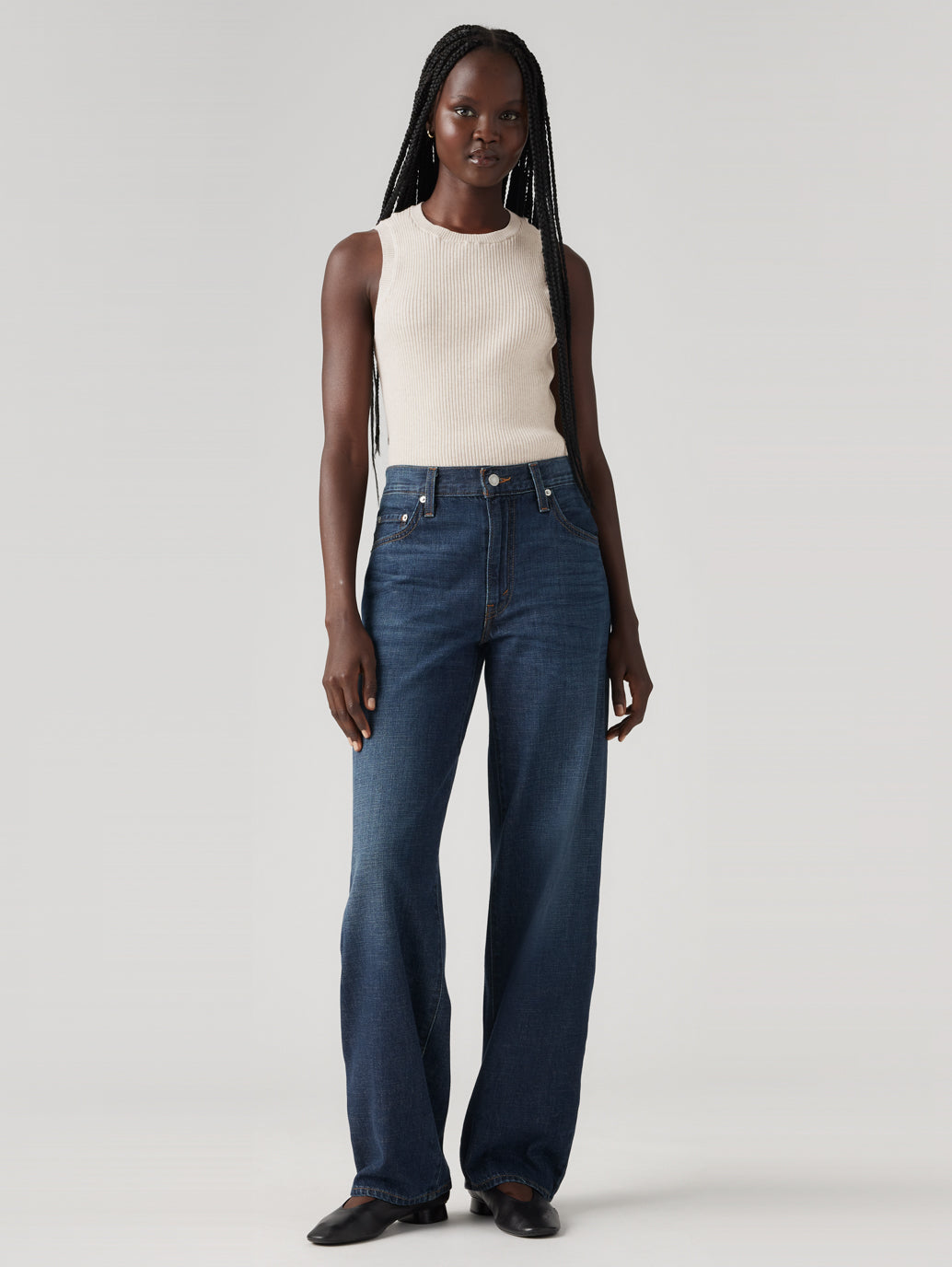 BAGGY DAD ジーンズ ダークインディゴ