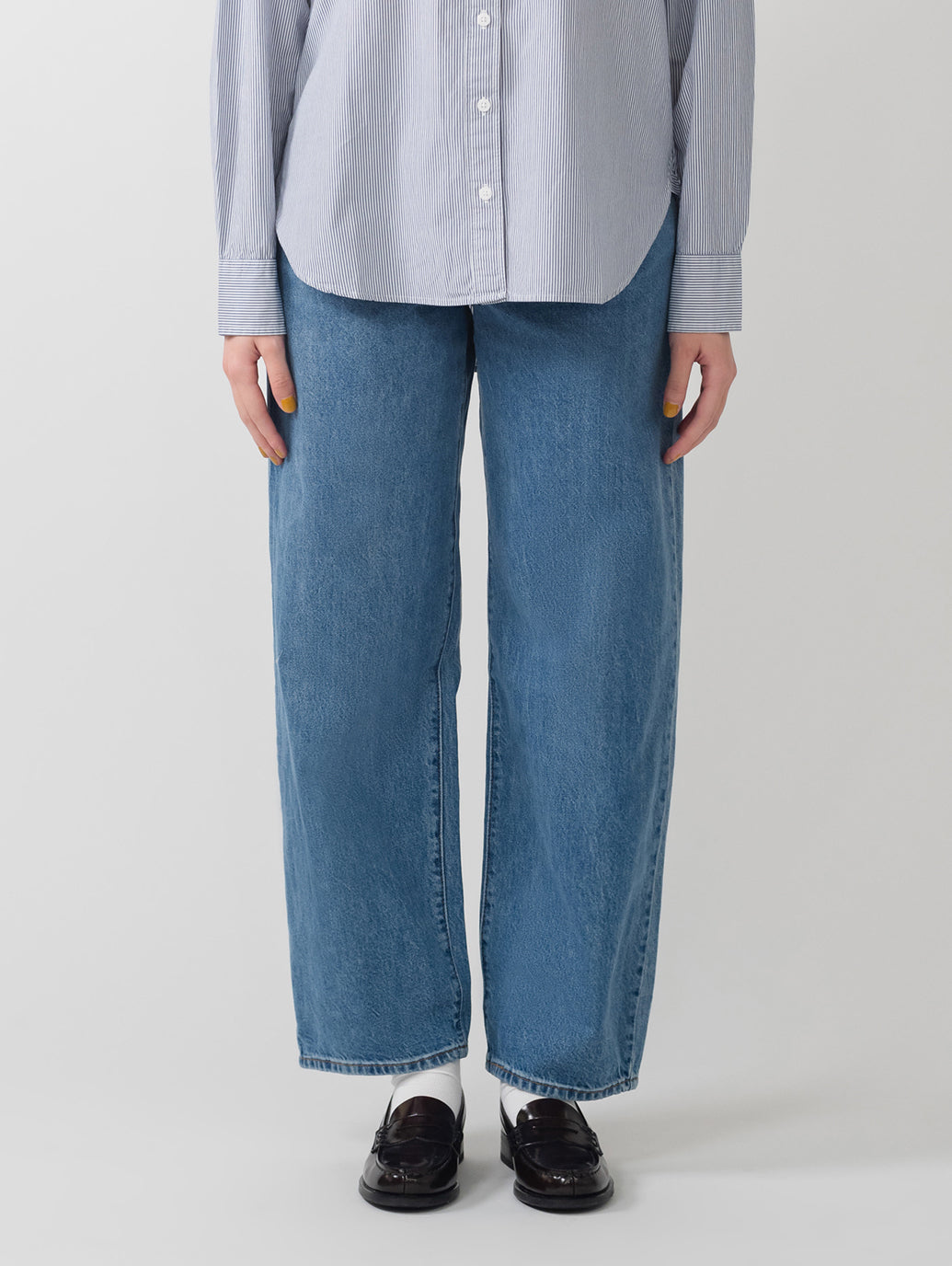 BAGGY DAD ジーンズ ミディアムインディゴ