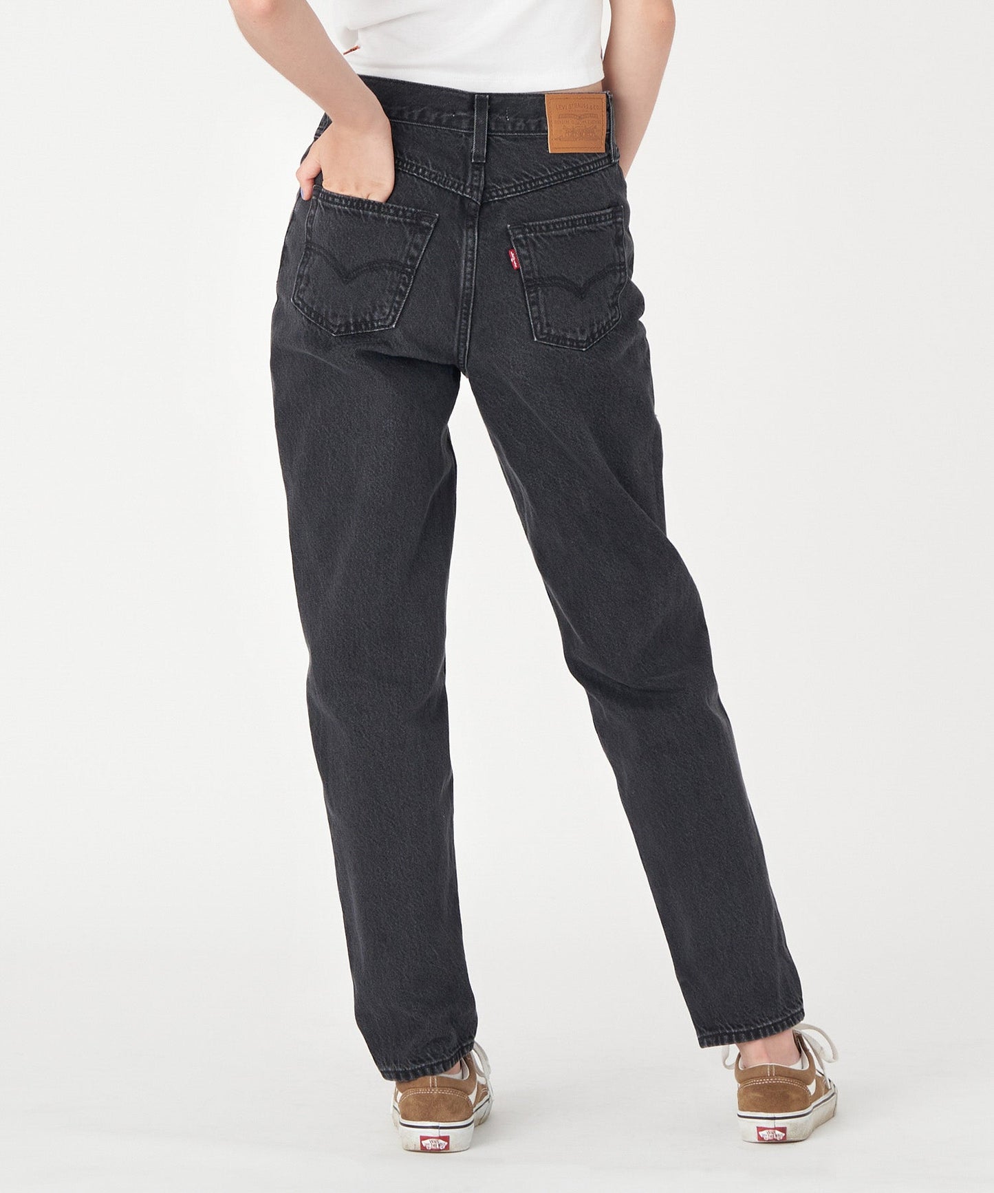 80S マムジーンズ ブラック  BLACK STONEWASH