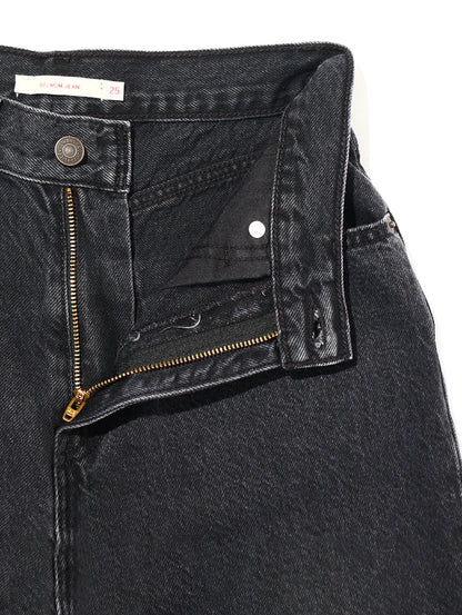 80S マムジーンズ ブラック  BLACK STONEWASH