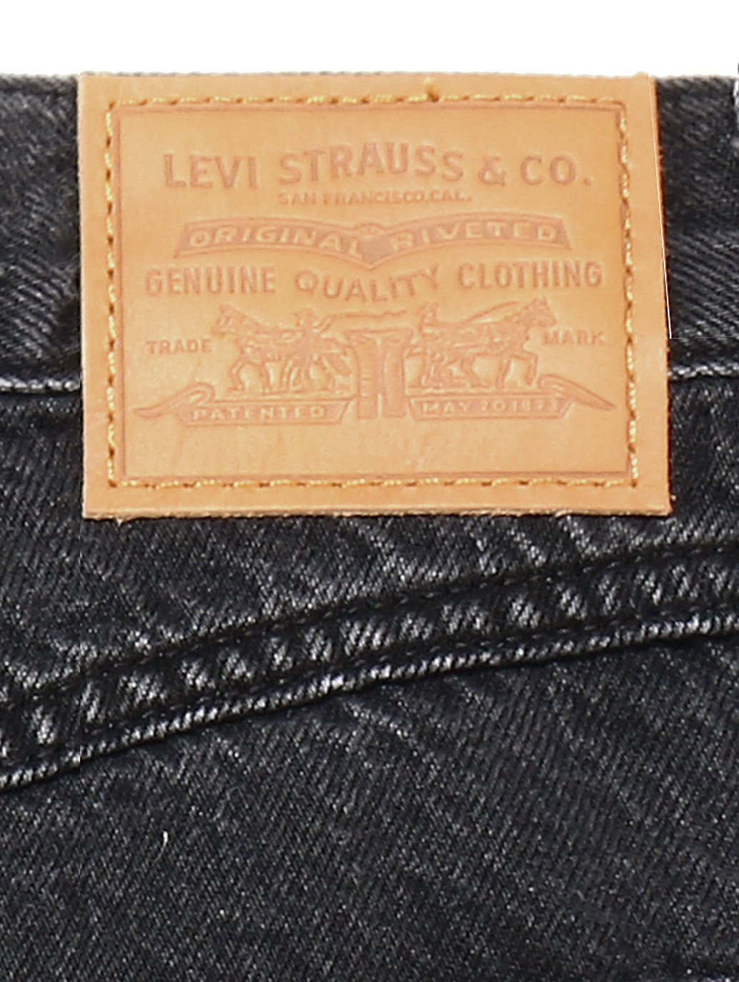 80S マムジーンズ ブラック  BLACK STONEWASH