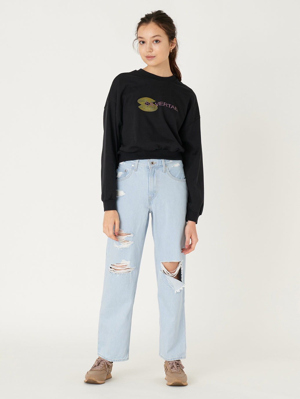 SILVERTAB™ 94 BAGGY ライトインディゴ DESTRUCTED