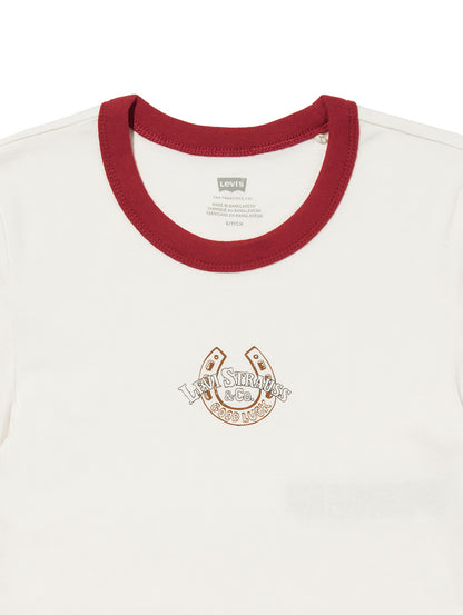 グラフィック ミニ リンガーTシャツ