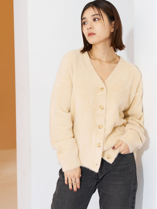 GALLERY カーディガン ベージュ MACADAMIA